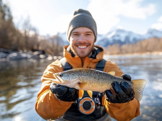 Luxury fishing lodge