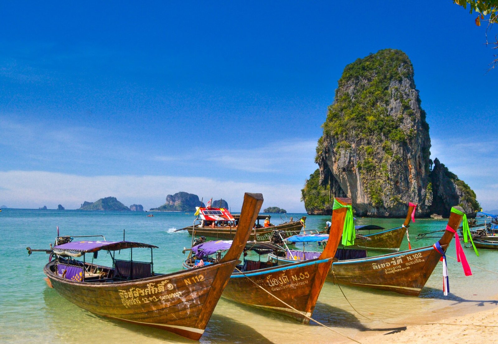 Long tail boats in Thailand