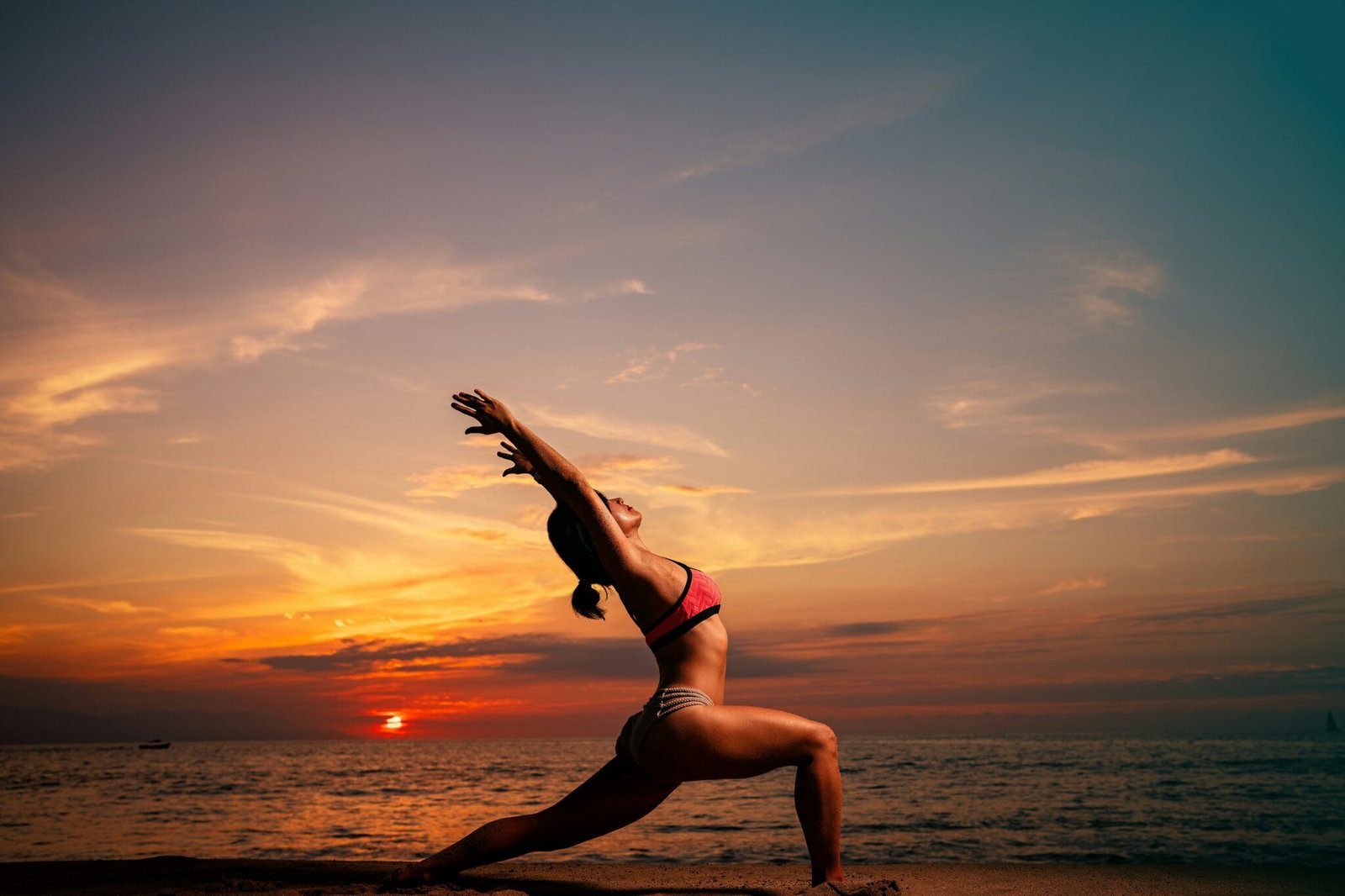 Beach yoga