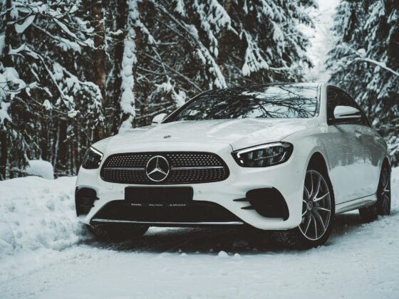 Mercedes car on tour