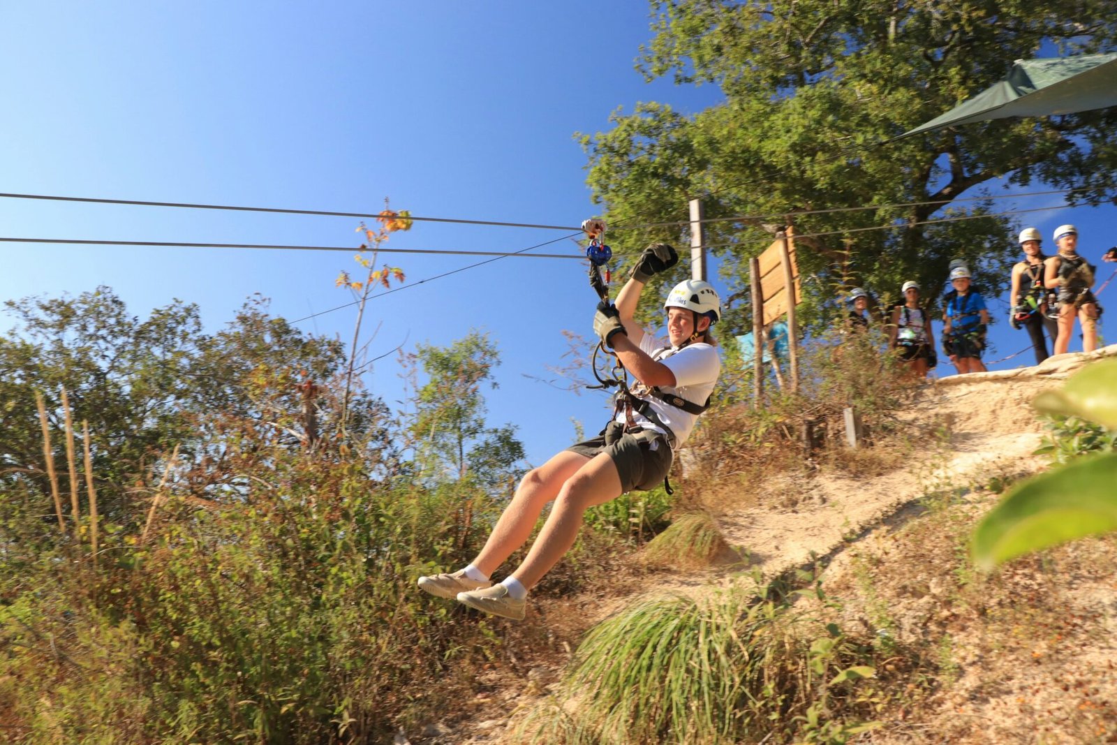 ziplining