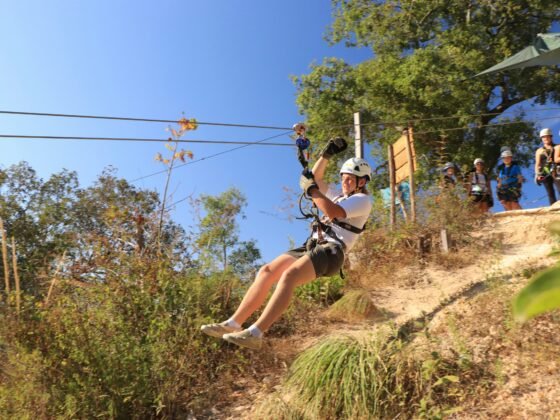 ziplining