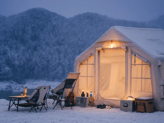 winter camping tent