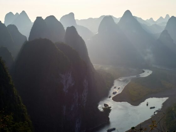Guilin mountains china visa photo