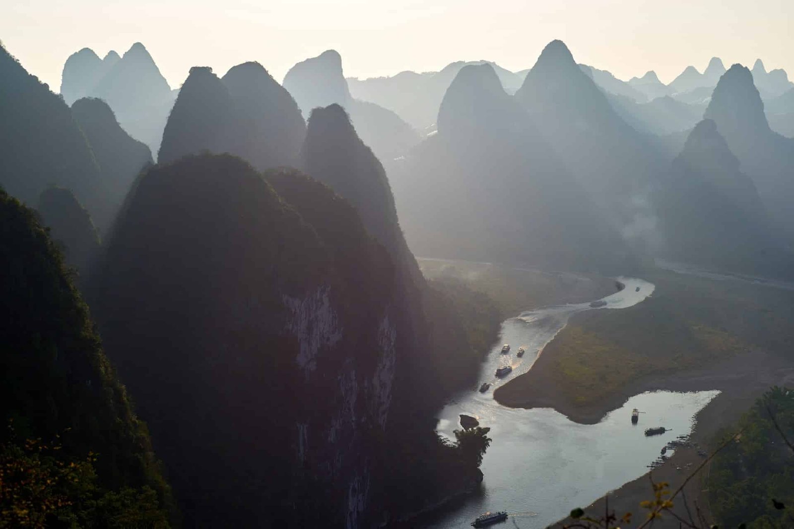 Guilin mountains china visa photo
