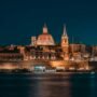 valletta malta at night